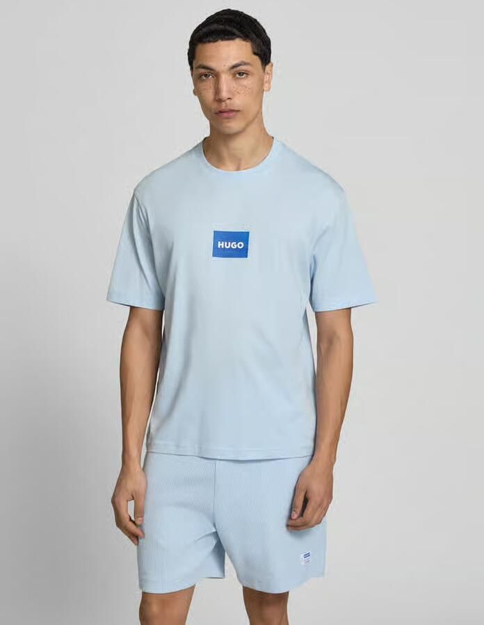 HUGO Blue regular fit T-shirt van puur katoen model 'NAYONIX' - Foto 2