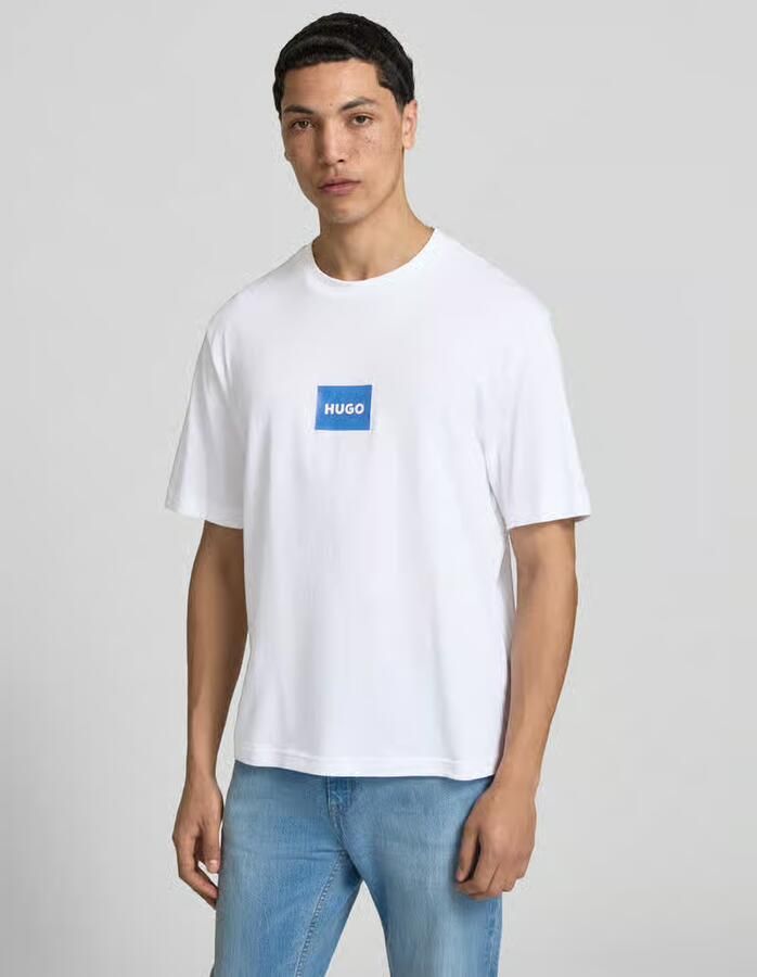 HUGO Blue regular fit T-shirt van puur katoen model 'NAYONIX' - Foto 2