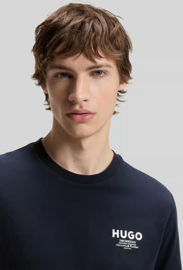 HUGO Blue regular fit T-shirt van puur katoen model 'NESPTEE'