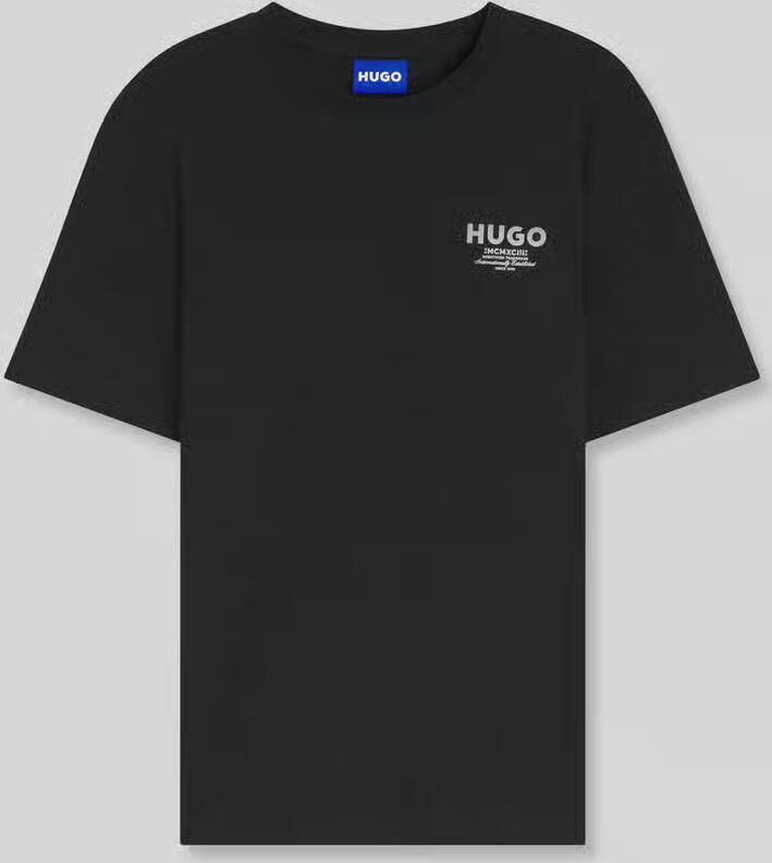 HUGO Blue regular fit T-shirt van puur katoen model 'NESPTEE' - Foto 2