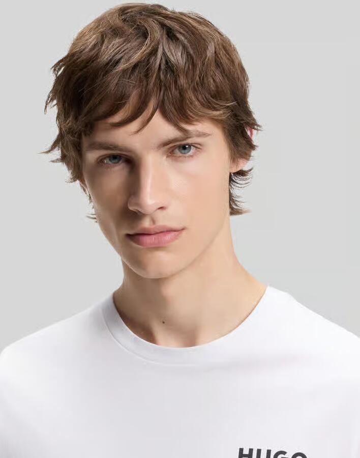 HUGO Blue regular fit T-shirt van puur katoen model 'NESPTEE'