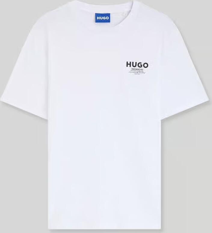 HUGO Blue regular fit T-shirt van puur katoen model 'NESPTEE' - Foto 2