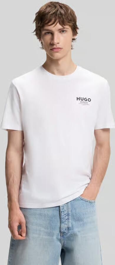 HUGO Blue regular fit T-shirt van puur katoen model 'NESPTEE' - Foto 3