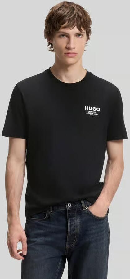 HUGO Blue regular fit T-shirt van puur katoen model 'NESPTEE' - Foto 3