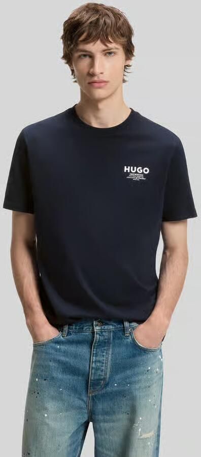 HUGO Blue regular fit T-shirt van puur katoen model 'NESPTEE' - Foto 3