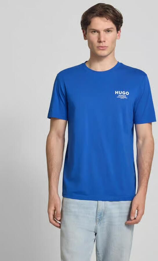 HUGO Blue regular fit T-shirt van puur katoen model 'NESPTEE' - Foto 3