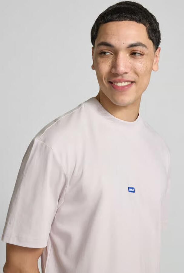 HUGO Blue regular fit t-shirt van puur katoen model 'Niereos' - Foto 2