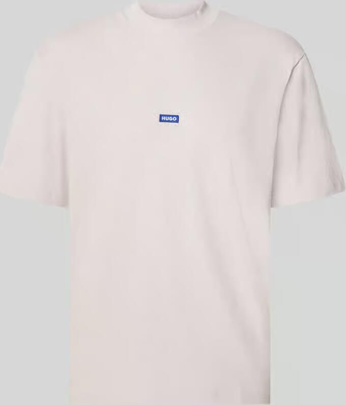 HUGO Blue regular fit t-shirt van puur katoen model 'Niereos' - Foto 3