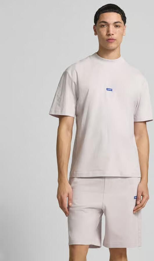 HUGO Blue regular fit t-shirt van puur katoen model 'Niereos' - Foto 4