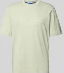 HUGO Blue Regular fit T-shirt van pure katoen model 'NIEROFIX_U261'