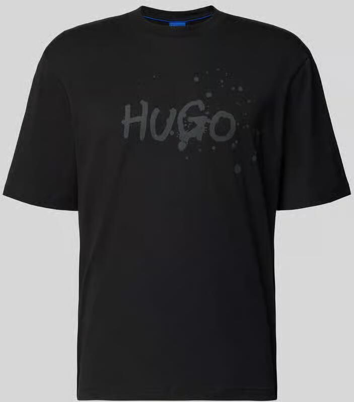 Hugo Blue Regular fit T-shirt van puur katoen model 'NIEROFIX_U261' - Foto 2