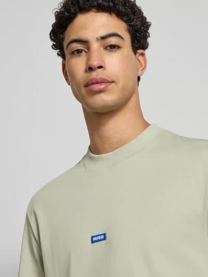 Hugo Blue Regular fit T-shirt van puur katoen model 'NIEROS'