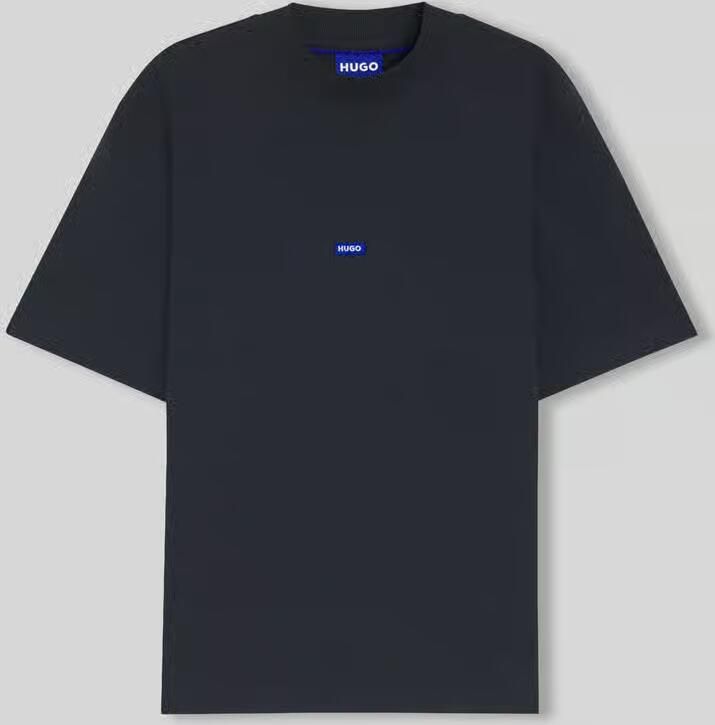 HUGO Blue regular fit T-shirt van puur katoen model 'NIEROS' - Foto 3