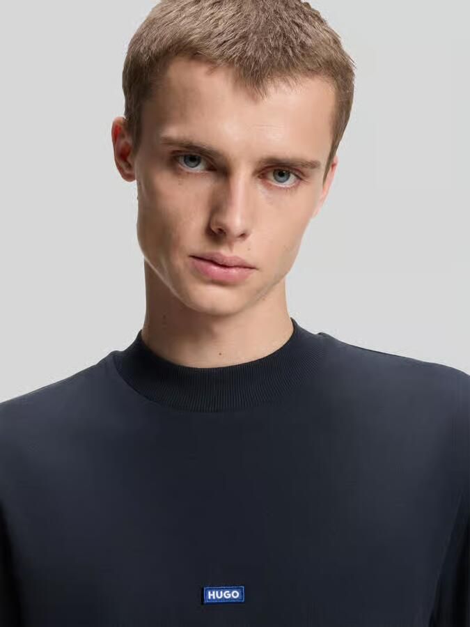 HUGO Blue regular fit T-shirt van puur katoen model 'NIEROS'