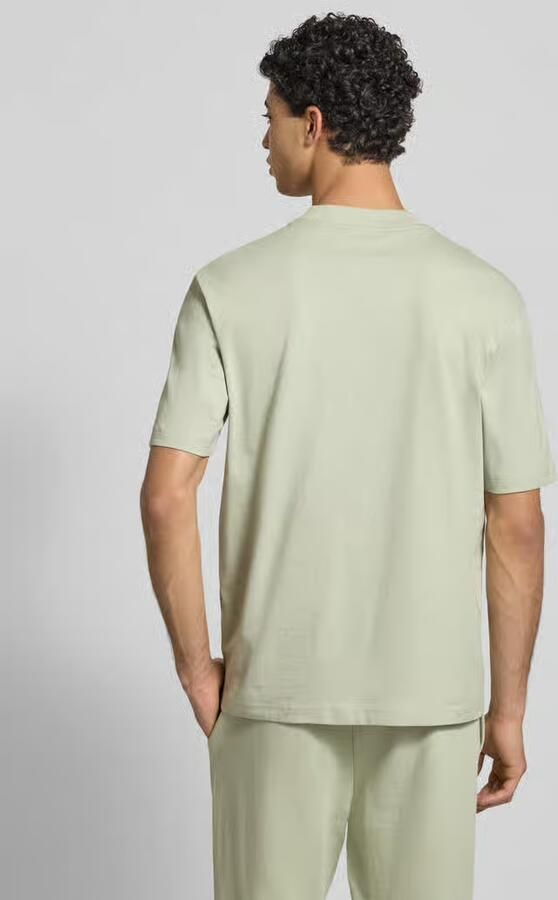 Hugo Blue Regular fit T-shirt van puur katoen model 'NIEROS' - Foto 4