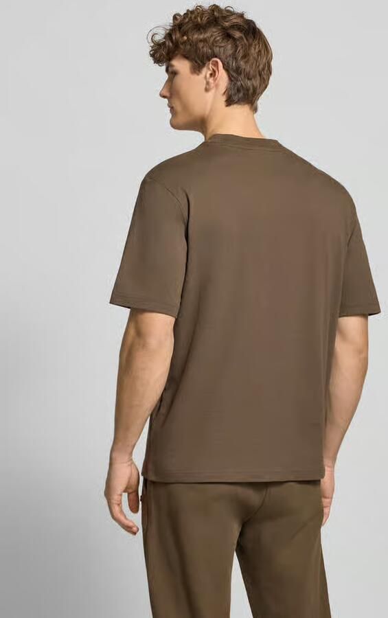 Hugo Blue Regular fit T-shirt van puur katoen model 'NIEROS'