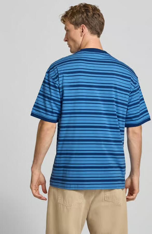 HUGO Blue Regular fit t-shirt van puur katoen model 'Nistripe' - Foto 2