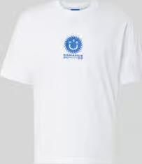HUGO Blue regular fit t-shirt van puur katoen model 'Nunarix' - Foto 2