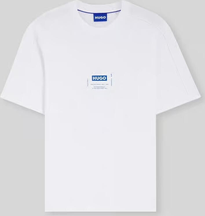 HUGO Blue regular fit T-shirt van puur katoen model 'NURAZTI' - Foto 2