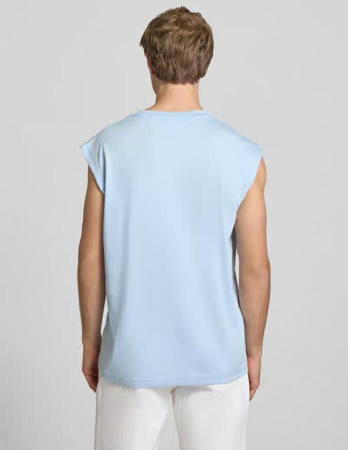 HUGO Blue regular fit tank top van puur katoen model 'NURAZAK' - Foto 2