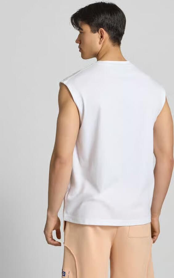 HUGO Blue regular fit tank top van puur katoen model 'NURAZAK'