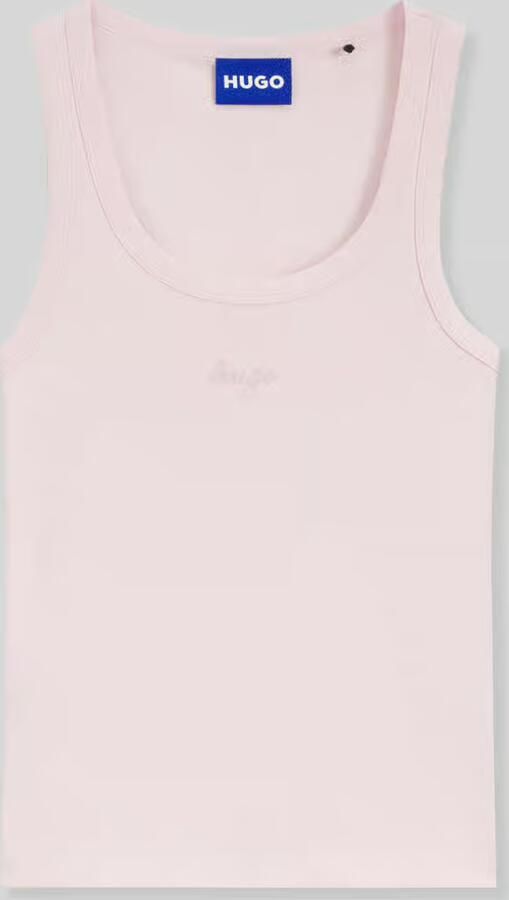 HUGO Blue Regular fit tanktop van katoenmix model 'Damatank_B' - Foto 2