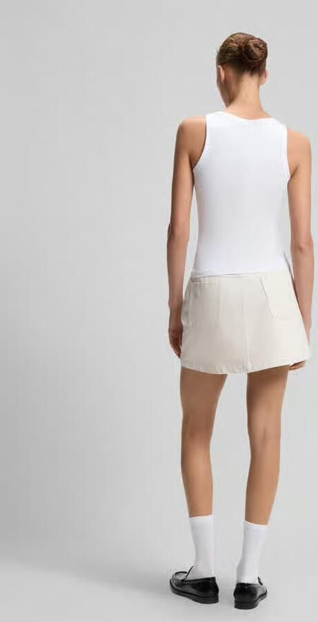 HUGO Blue Regular fit tanktop van katoenmix model 'Damatank_B' - Foto 2