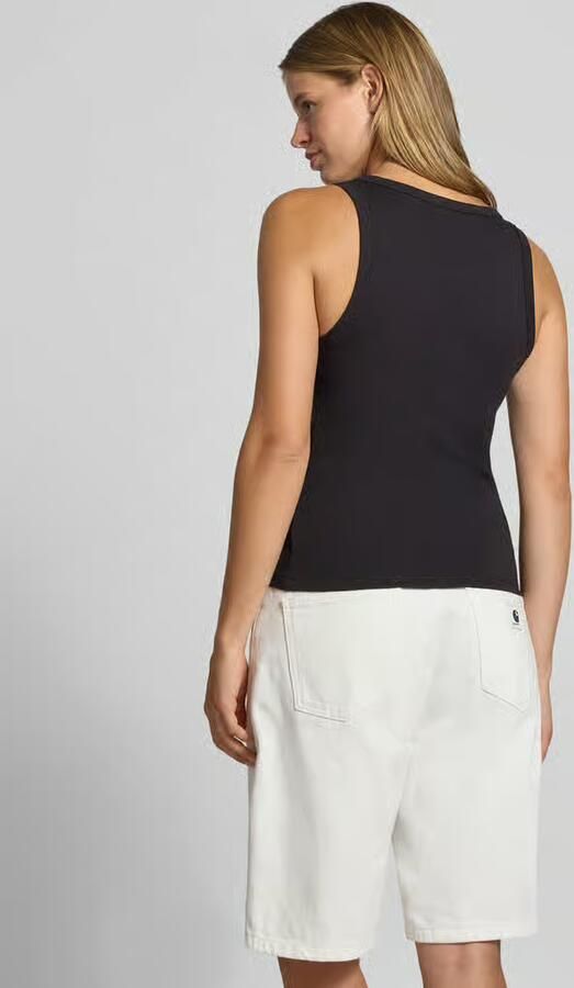 HUGO Blue Regular fit tanktop van katoenmix model 'Damatank_B' - Foto 3