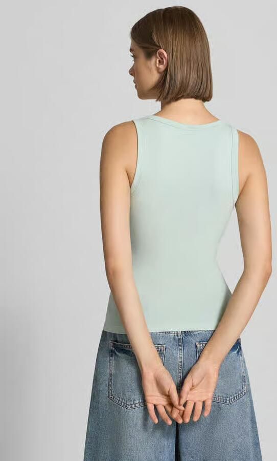 HUGO Blue Regular fit tanktop van katoenmix model 'Damatank_B' - Foto 2