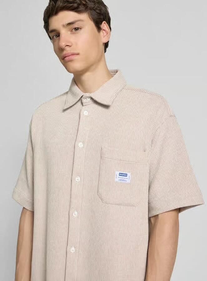HUGO Blue Regular fit vrijetijdsoverhemd met borstzak model 'Ebronn'