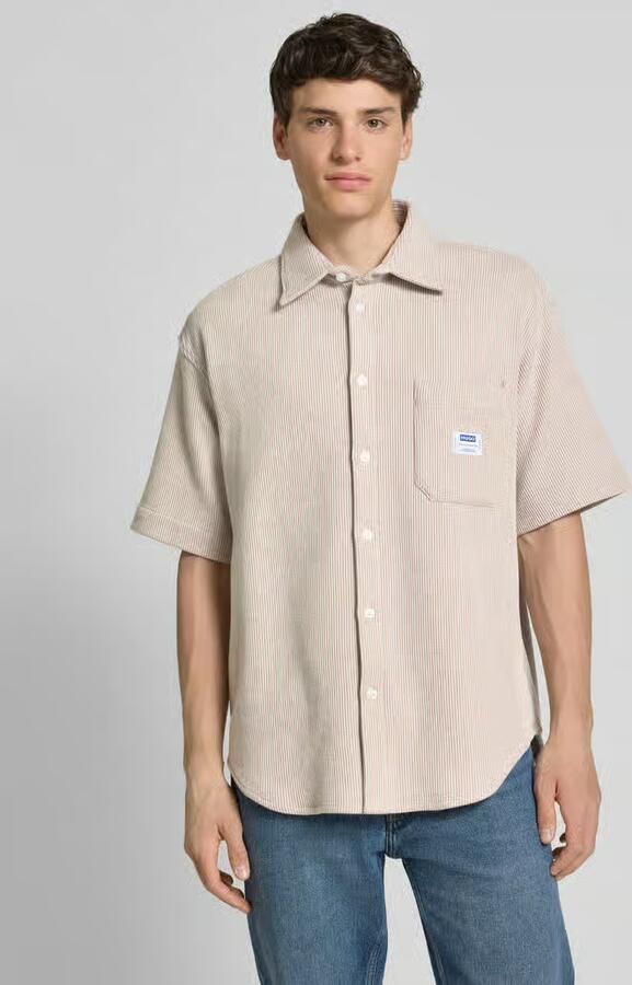 Hugo Blue Regular fit vrijetijdsoverhemd met borstzak model 'Ebronn' - Foto 4
