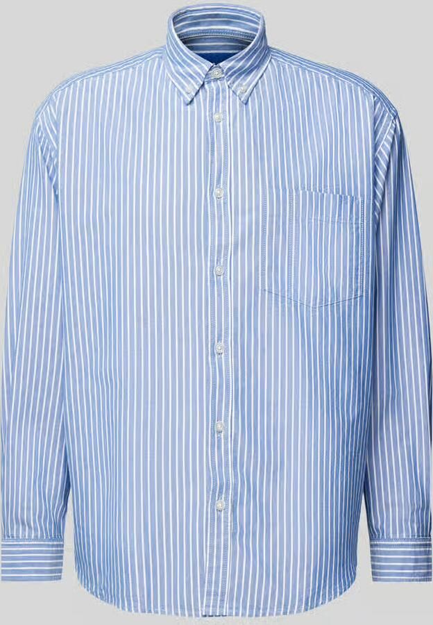 Hugo Blue Regular fit vrijetijdsoverhemd met button-downkraag model 'Ebill' - Foto 3