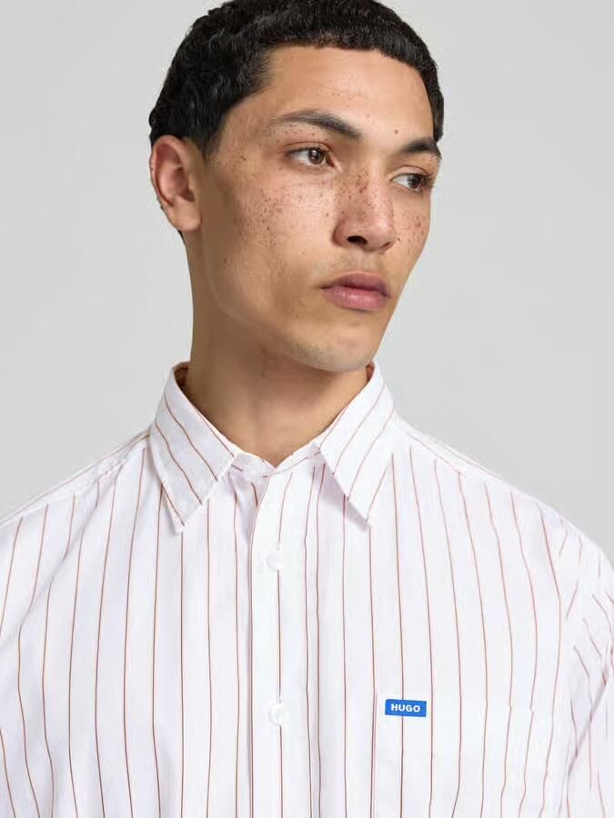 HUGO Blue regular fit vrijetijdsoverhemd van puur katoen model 'EBALTO'