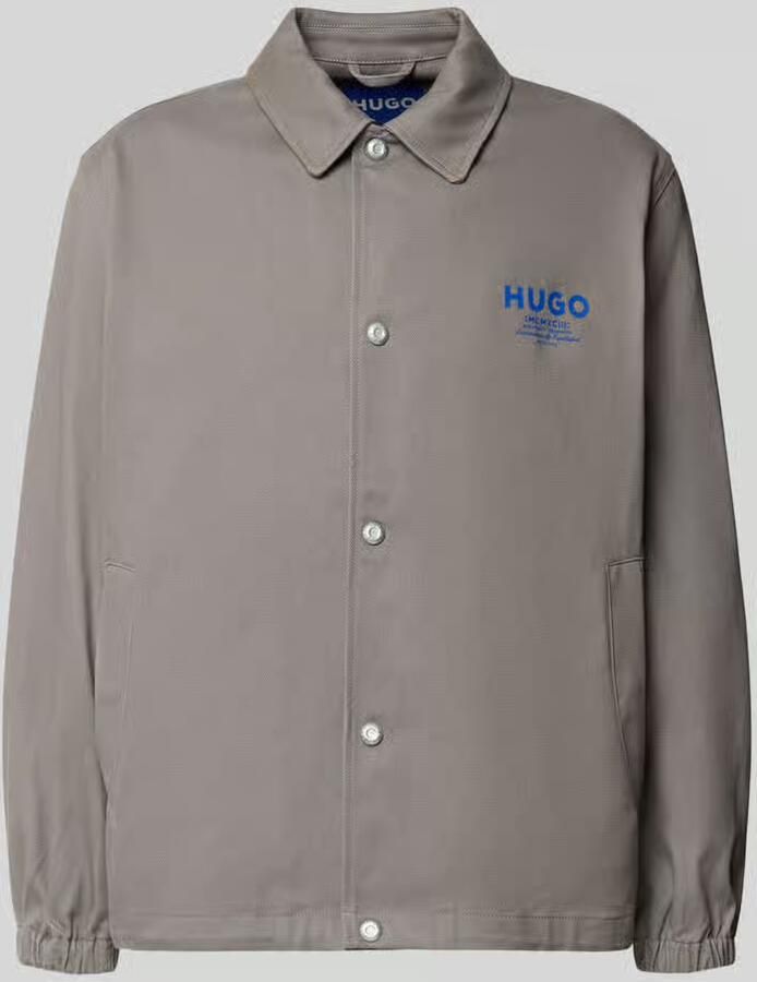 HUGO Blue relaxed fit blouson van puur katoen model 'Biyo2631' - Foto 2