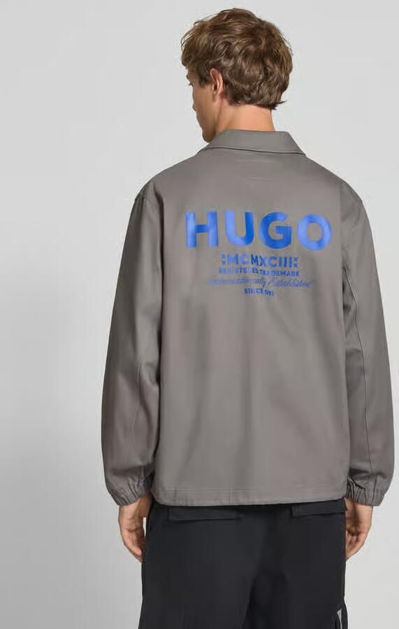 HUGO Blue relaxed fit blouson van puur katoen model 'Biyo2631' - Foto 2