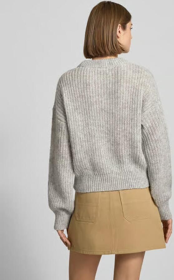 Hugo Blue Relaxed fit gebreide pullover met alpaca model 'SLOGERYNNA_B'