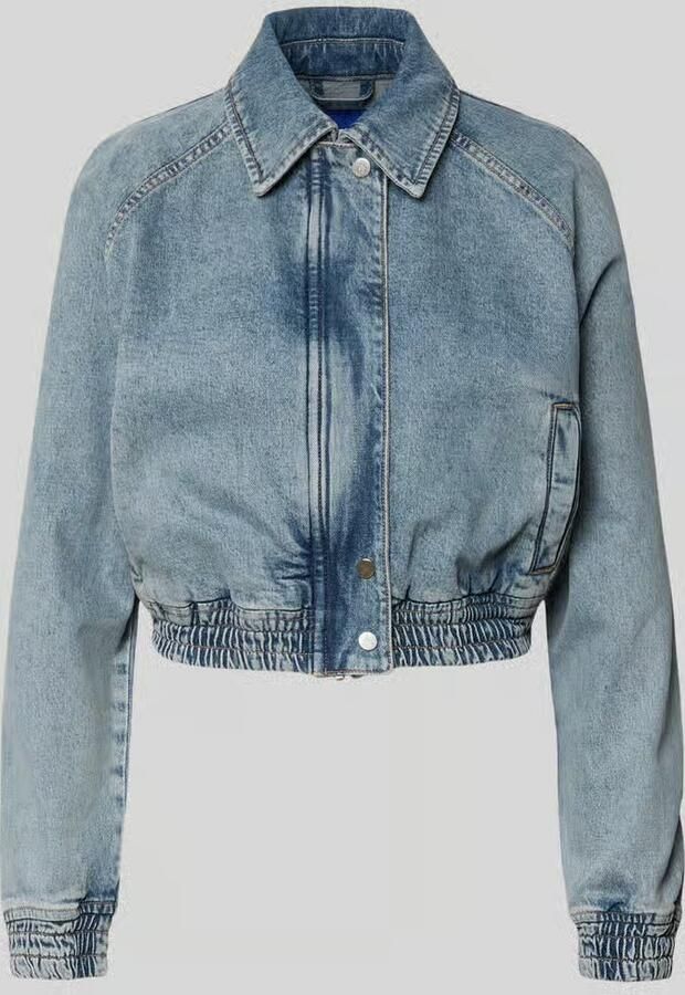 HUGO Blue relaxed fit jeans-bomberjack van katoenmix - Foto 2