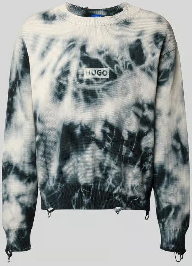 Hugo Blue Relaxed fit pullover van puur katoen model 'SESTROY' - Foto 2
