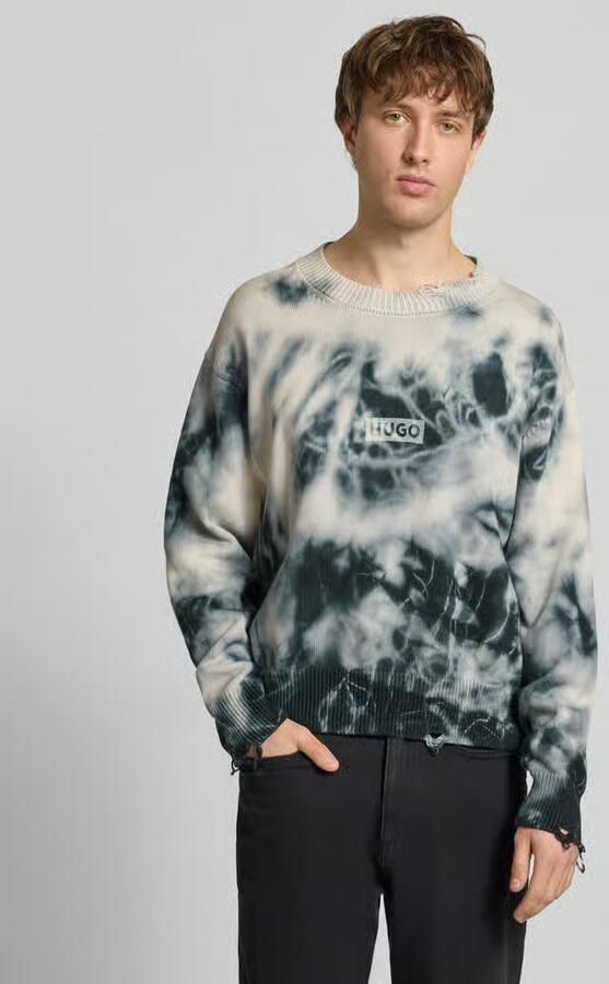 Hugo Blue Relaxed fit pullover van puur katoen model 'SESTROY' - Foto 4