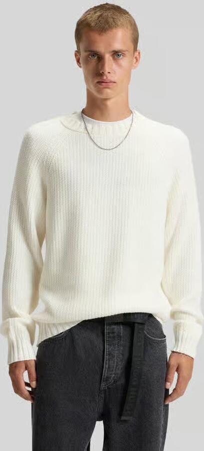 Hugo Blue Regular fit gebreide pullover van puur katoen model 'SONNEE' - Foto 8