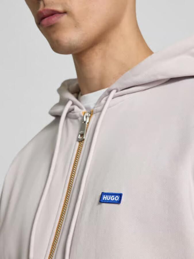 HUGO Blue relaxed fit sweatjack van puur katoen model 'NADARASI'