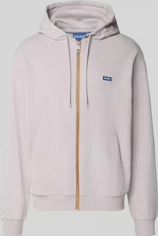 HUGO Blue relaxed fit sweatjack van puur katoen model 'NADARASI' - Foto 3