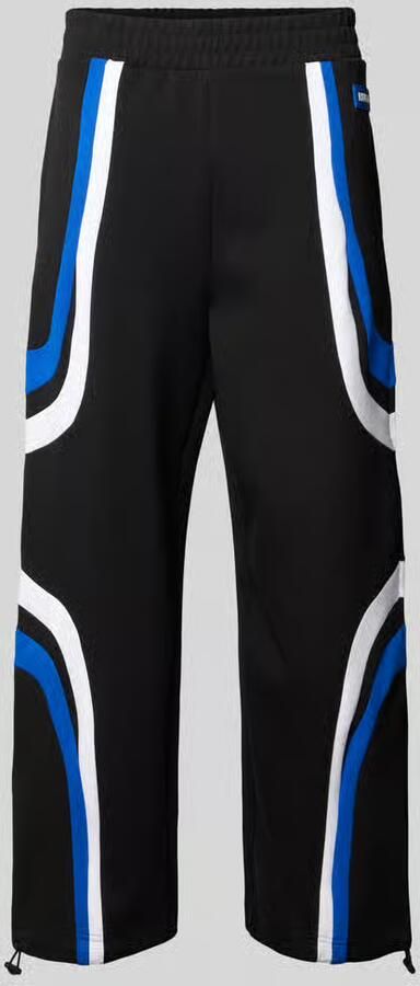 Hugo Blue Relaxed fit sweatpants van katoenmix model 'Nalotron'