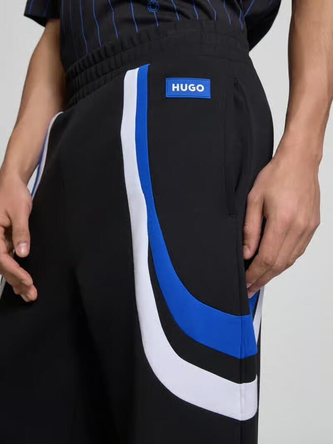HUGO Blue relaxed fit sweatpants van katoenmix model 'NALOTRON' - Foto 2