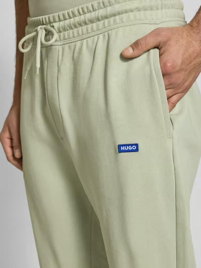Hugo Blue Relaxed fit sweatpants van puur katoen model 'NAPIN' - Foto 2