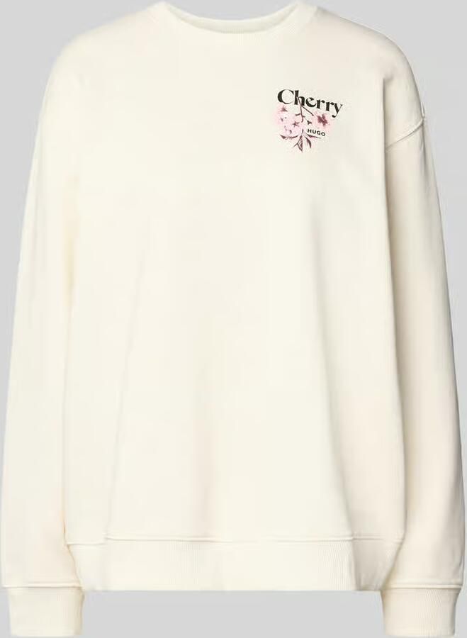 HUGO Blue relaxed fit sweatshirt van zuivere katoen model 'Classic Crew_B_4'