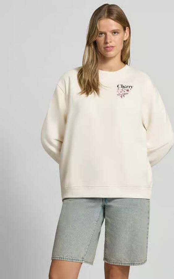 HUGO Blue relaxed fit sweatshirt van zuivere katoen model 'Classic Crew_B_4' - Foto 2