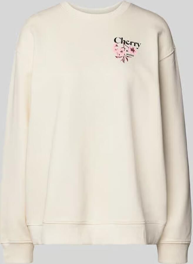 HUGO Blue relaxed fit sweatshirt van zuivere katoen model 'Classic Crew_B_4' - Foto 2