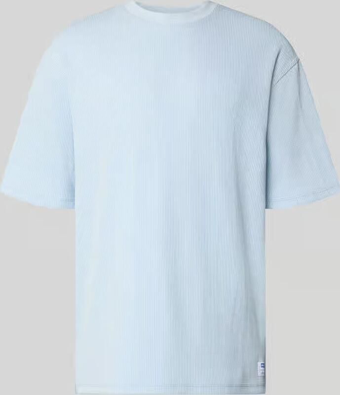 HUGO Blue relaxed fit T-shirt van katoenmix model 'NUWAFFLE' - Foto 2
