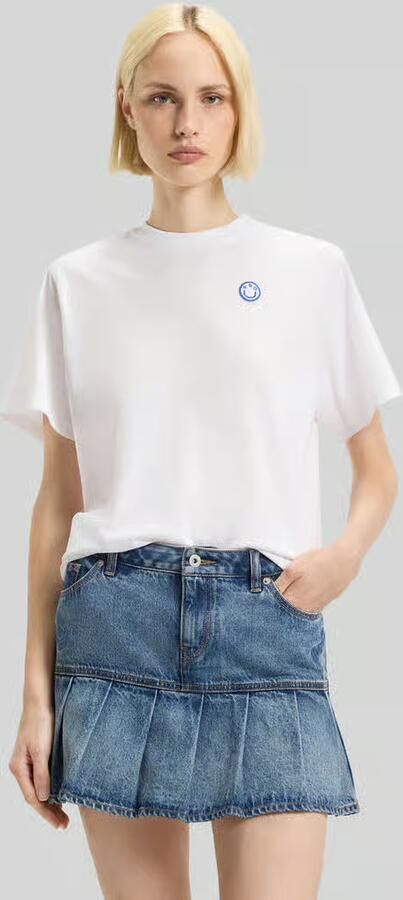HUGO Blue Relaxed fit T-shirt van pure katoen Model 'VINTAGE TEE_B_1' - Foto 4